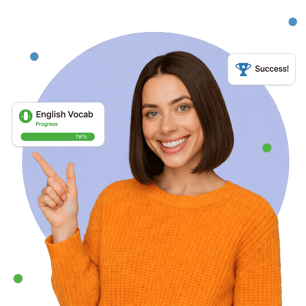 Smiling woman showing peace sign